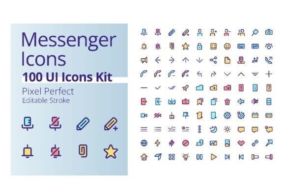 A Messenger UI Icon Kit for Clear Digital Communication