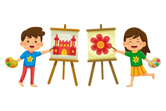 Elevate Your Projects with Adaptable Kids Activity Illustrations