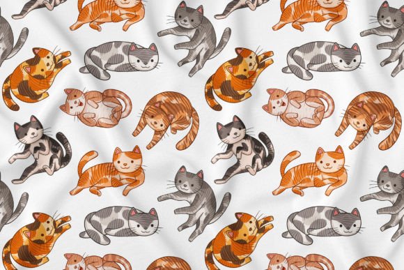 Lazy Cat Seamless Pattern: Your Ultimate Toolkit for Cute Animal-Themed Design