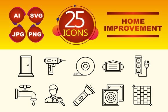 The Digital Toolbox: How Home Improvements Icons Streamline Visual Communication