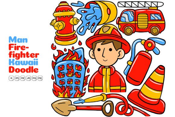 The Power of Playful Creativity: Unpacking Man Firefighter Kawaii Doodle Art