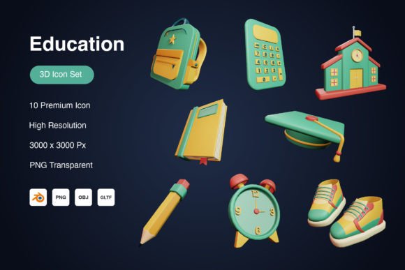 The Rise of 3D Education Icons: Transforming Visual Communication
