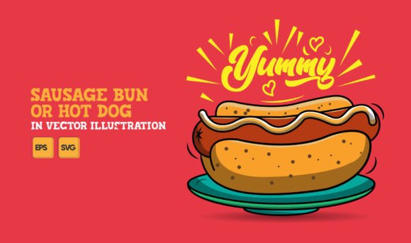 The Sausage Bun in Vector: More Than Just a Delicious Graphic