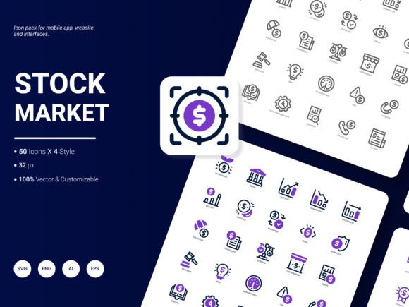 The Stock Market Icon Pack: Your Visual Toolkit for Financial Communication