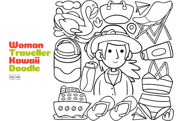 Unleashing Creativity: The World of Kawaii Doodle Line Art Illustrations